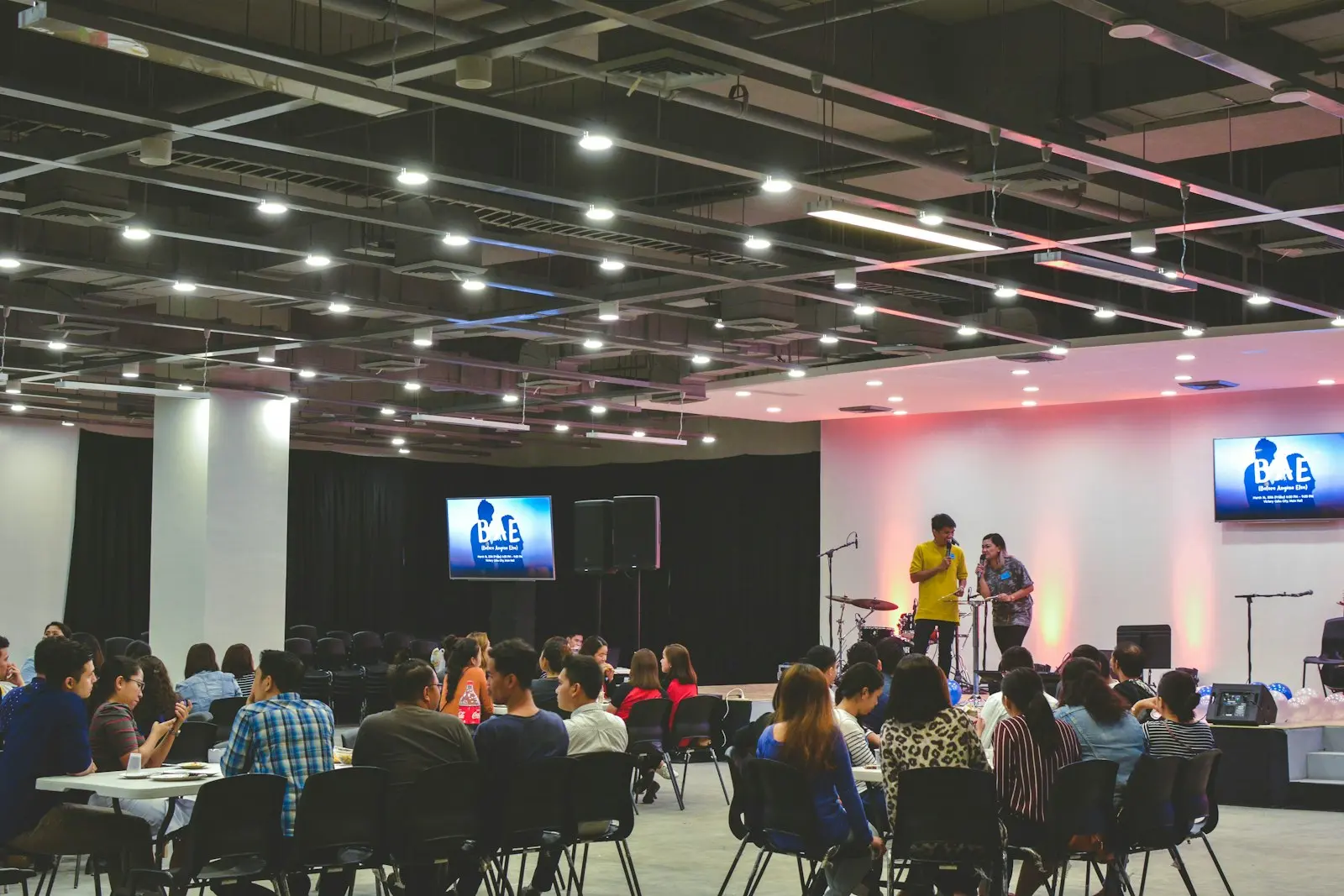 Students celebrating at a campus event