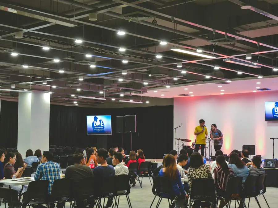 Students celebrating at a campus event